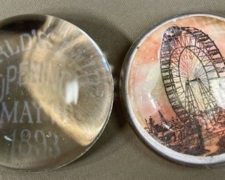 023 1893 Columbian World Fair Paperweights