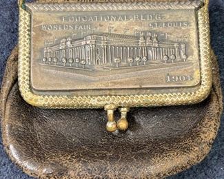 061 1904 St Louis Worlds Fair Coin Purse