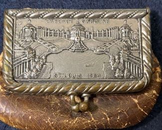 063 1904 St Louis Worlds Fair Coin Purse