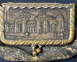 064 1904 St Louis Worlds Fair Coin Purse