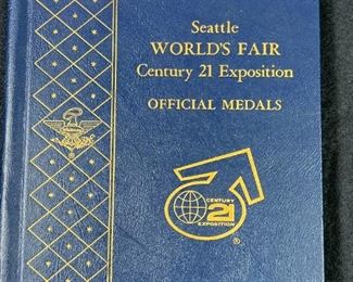 072 1962 Seattle Worlds Fair Century 21 Expo Official Silver Medals