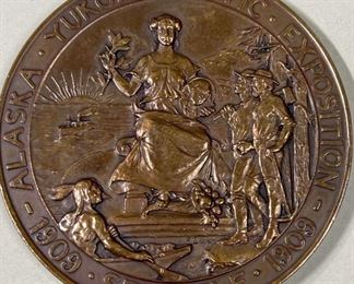 093 1909 AYPE Gold Medal By Gorham