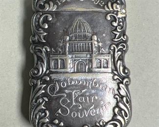 202 Columbian Fair Souvenir Match Safe