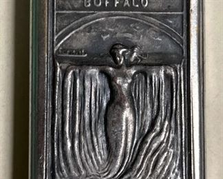 211 1901 PanAmerican Expo Match Safe with Cigar Cutter