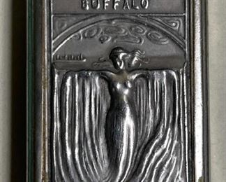 212 1901 PanAmerican Expo Match Safe with Cigar Cutter