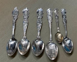 219 1901 PanAmerican Expo Sterling Spoons