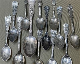 222 Sterling Columbian Expo Souvenir Spoons