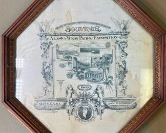 245 1909 AYPE Framed Silk