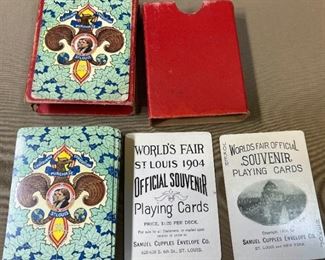 249 1904 Worlds Fair Souvenir Playing Cards