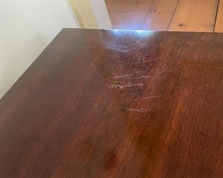 please note the scratches