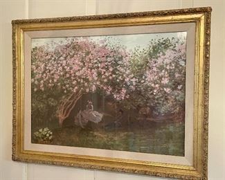 Item 85:  Print (cherry blossoms) - 26.5" x 20.5": $125