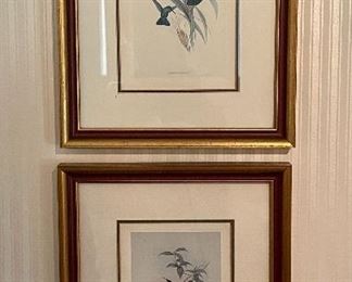 Item 98:  (2) "Blue Bird" Prints - 9" x 11.25":  $95/Pair