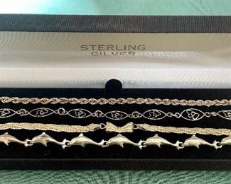 Item 143:  Sterling Silver Bracelets:  $12 each