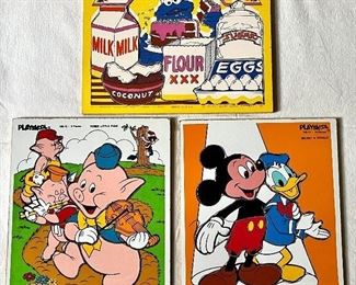 Item 201:  Lot of 3 Vintage Puzzles:  $15