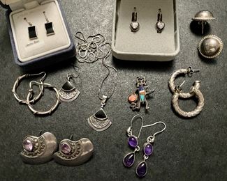 Lots of sterling jewelry priced at sale!