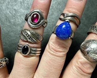 Assorted Rings, .925 - priced at sale!
