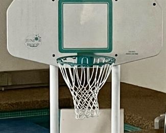 Basketball Hoop for the Pool - priced at the sale.