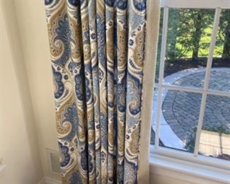 CUSTOM WINDOW TREATMENTS  THESE ARE FLOOR TO CEILING!