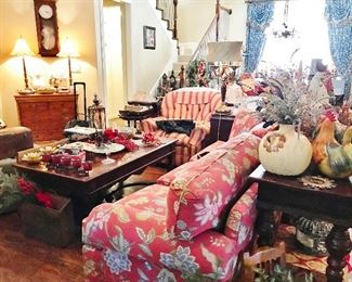 English Barley Twist Sofa Table, English Barley Twist Coffee Table, Decoratives