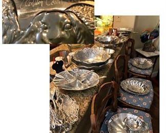 Arthur Court Pewter Serving Pieces, one Signed piece