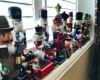 HUGE collection of Nutcrackers from 3 inches to 5 feet tall