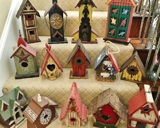 Large Selection of Beautiful Bird Houses