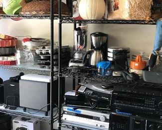 Electronics, Small Kitchen Appliances, Shelving and more