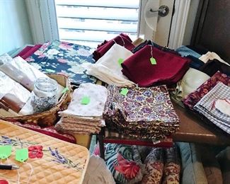 Fabric, Placemats, Napkins and more