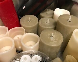 Large Assortment of Battery Operated Candles