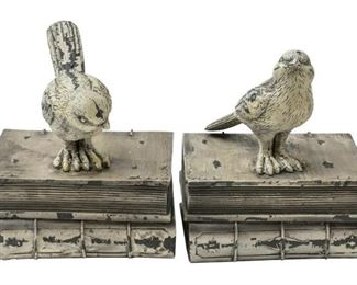 27 pair of metal book ends