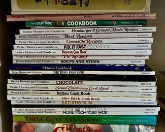 Calling all cooks!  A variety of cookbooks to please anyone's palate.  