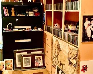 The Attic Room is where you will find cds, cassettes, VHS, toys and games, picture frames, vintage holiday noise makers, remote control cars, and Raggedy Ann.