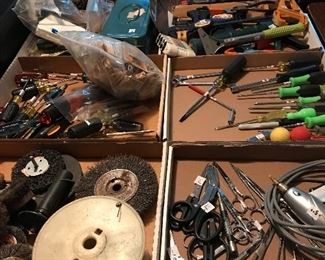Another assortment of the many hand tools available for sale in the garage.