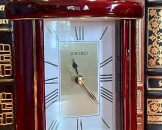 Item 17:  Seiko Desk Clock - 6.5": $45