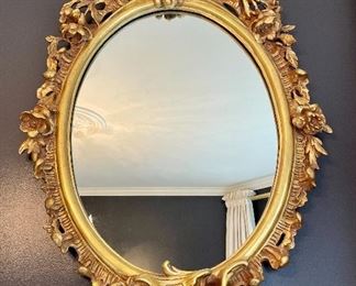Item 57:  Ornate Antique Gold Mirror - 53" x 35": $475