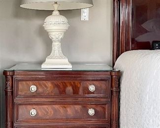 Item 87:  Pair Karges French Louis XV Style 3 Drawer Nightstands- 32"l x 18.25"w x 28"h: $3495 for pair