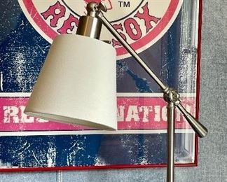 Item 101:  (2) Brushed Chrome Adjustable Table Lamps:  $38/Each