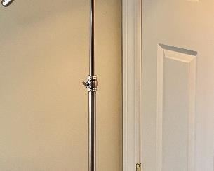 Item 108:  Adjustable Swing Arm Floor Lamp - 55":  $85