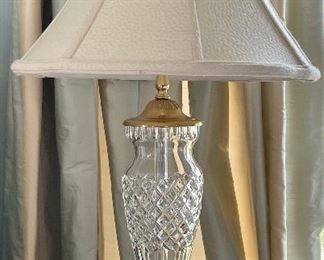 Item 121:  (2) Waterford Lamps - 27":  $145/Each