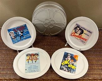 Item 156:  (5 sets) Pottery Barn "Hollywood Plates":  $12 for assorted set of 4