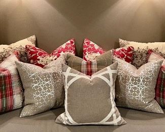 We have a large selection of decorative down pillows - all priced at the sale!