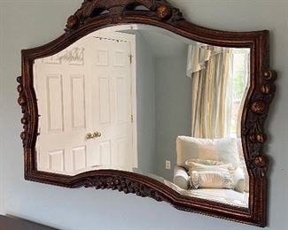 Item 178:  Decorative Mirror - 40.25" x 30": $175