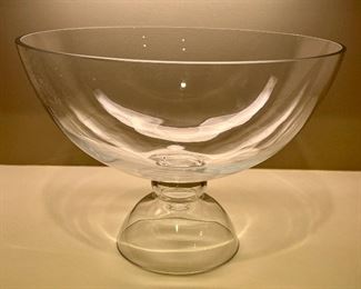 Item 196:  Giant Glass Bowl - 18" x 12.75":  $48