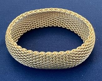 Item 265:  Tiffany and Co. Sterling Silver Mesh Bracelet: $225