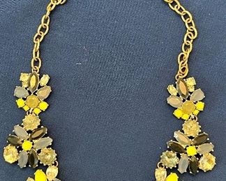 Item 322:  Kate Spade Green and Yellow Necklace: $34