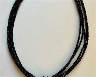 Item 344:  Claires Multi-Strand Necklace with Disc Pendant: $8