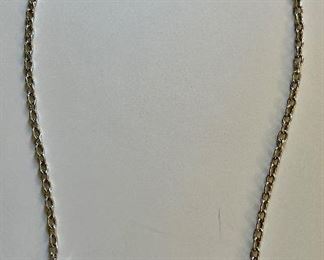 Item 345:  Sterling and Crystal Necklace: $24