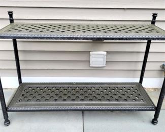 Item 354: Frontgate Outdoor Console Table - 48"l x 17"w x 32"h:  $625