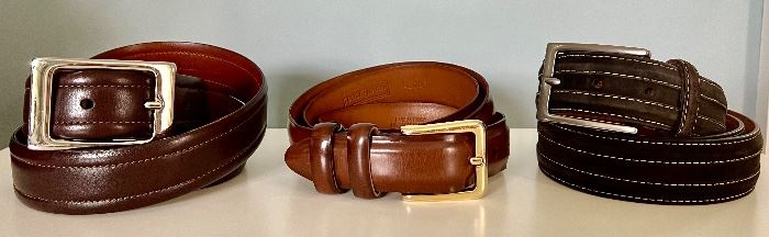 Item 358:  Lot of 3 Cole Haan Belts (size 38):  $58