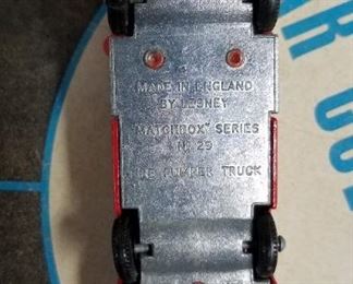 vintage Lesney metal car/trucks sets, in carrying case